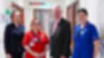 Jennifer Welsh, Chief Executive of Belfast Health and Social Care Trust, Mrs Rachel Canning, Sister of Belfast City Hospital Day of Surgery, Health Minister Mike Nesbitt and Ms Katja Hartmann, Deputy Sister of Belfast City Hospital Day of Surgery.