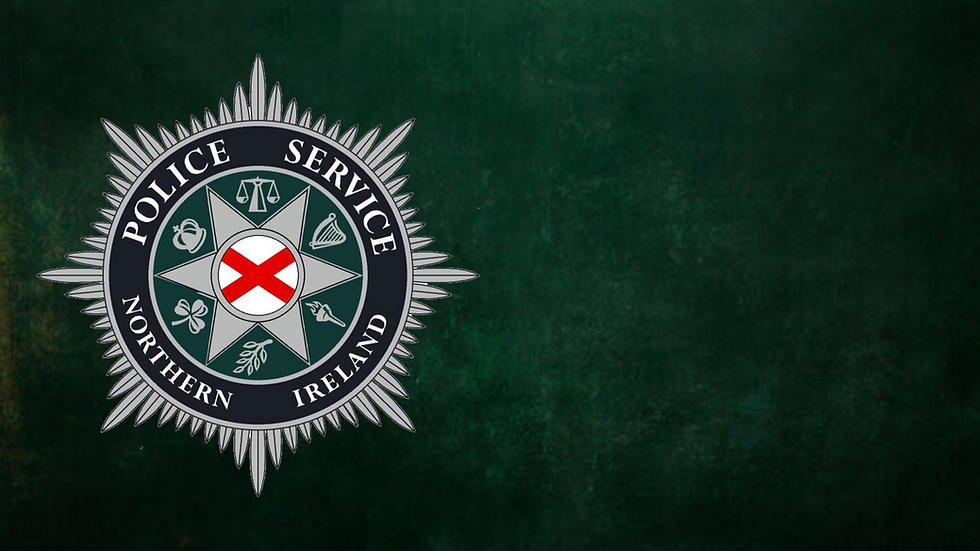 PSNI logo on green background