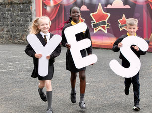 Parents at Larne and Inver Primary School vote YES for Integrated Education!