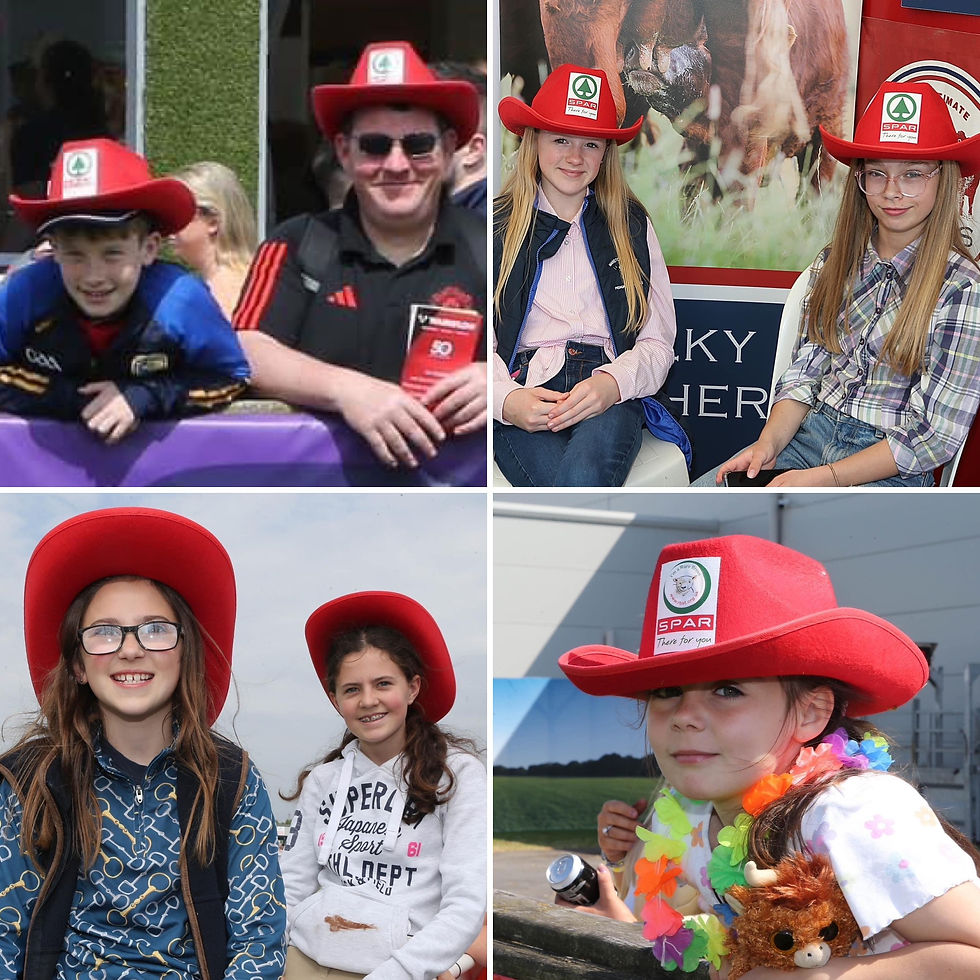 Spar charity Stetson wearing members of the public at Balmoral Show 2024
