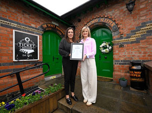 Historic Cullybackey railway building brought back to life earns Tourism NI certification