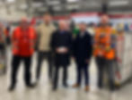 North Antrim MP Jim Allister with TUV party colleague Timothy Gaston MLA, pictured with local staff at Royal Mail in Ballymena