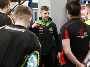 VIDEO | Jonathan Rea takes inside lane for motorcycle awareness event in Hydebank