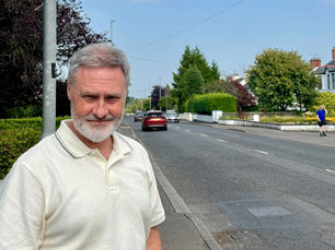 Paul Frew raises pedestrian safety concerns on Broughshane Road, Ballymena