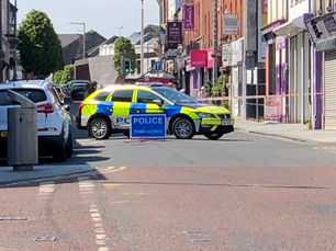 Police and Fire Service in attendance at incident in Ballymena town centre