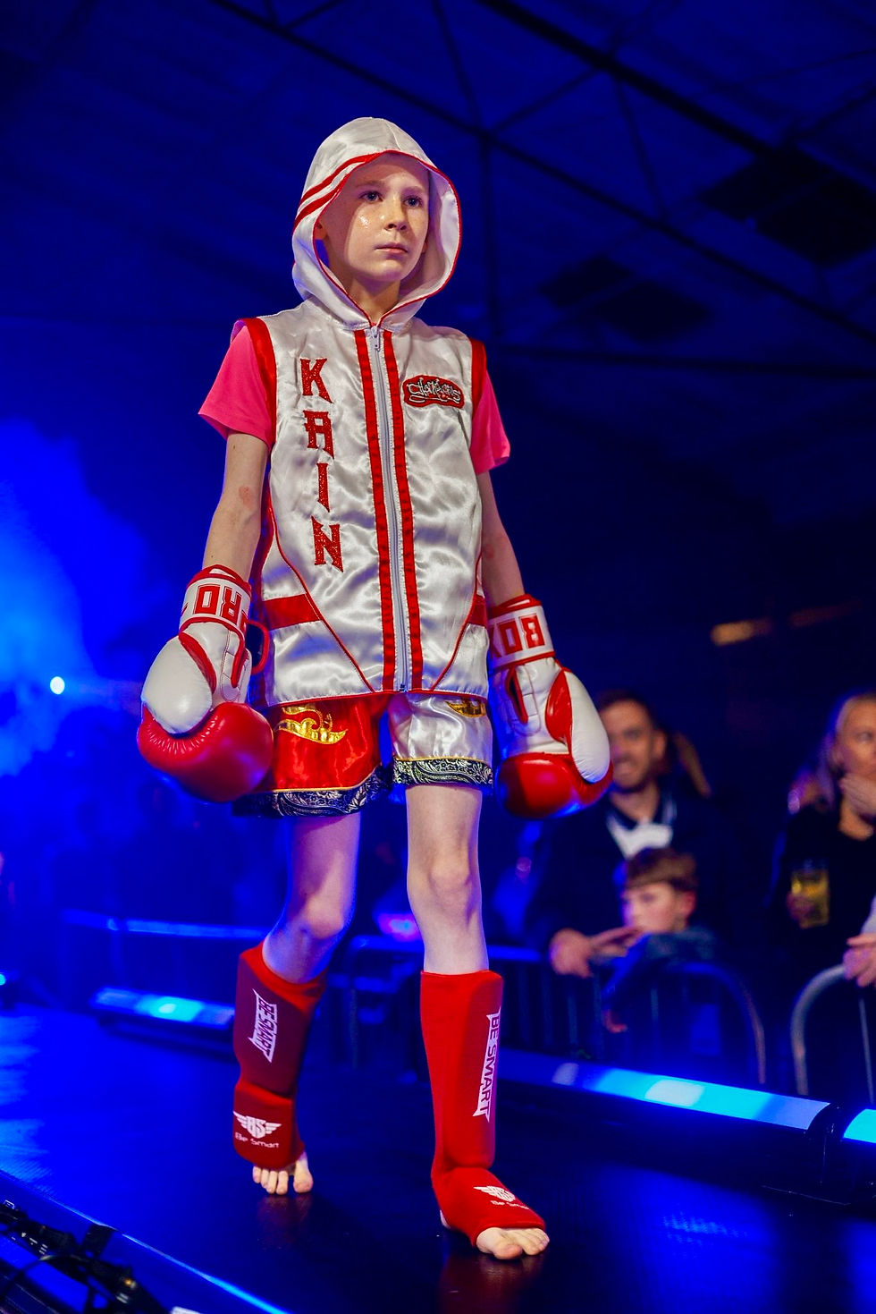 Ballymena’s Kain Stewart in the ring