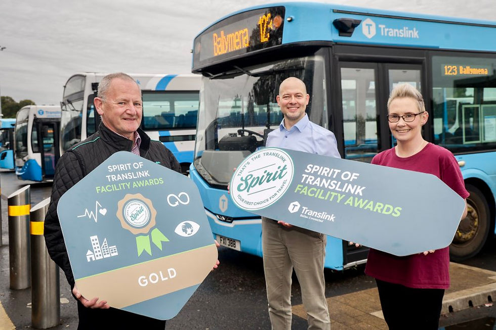 Ballymena bus and rail stations secure Gold in Translink awards