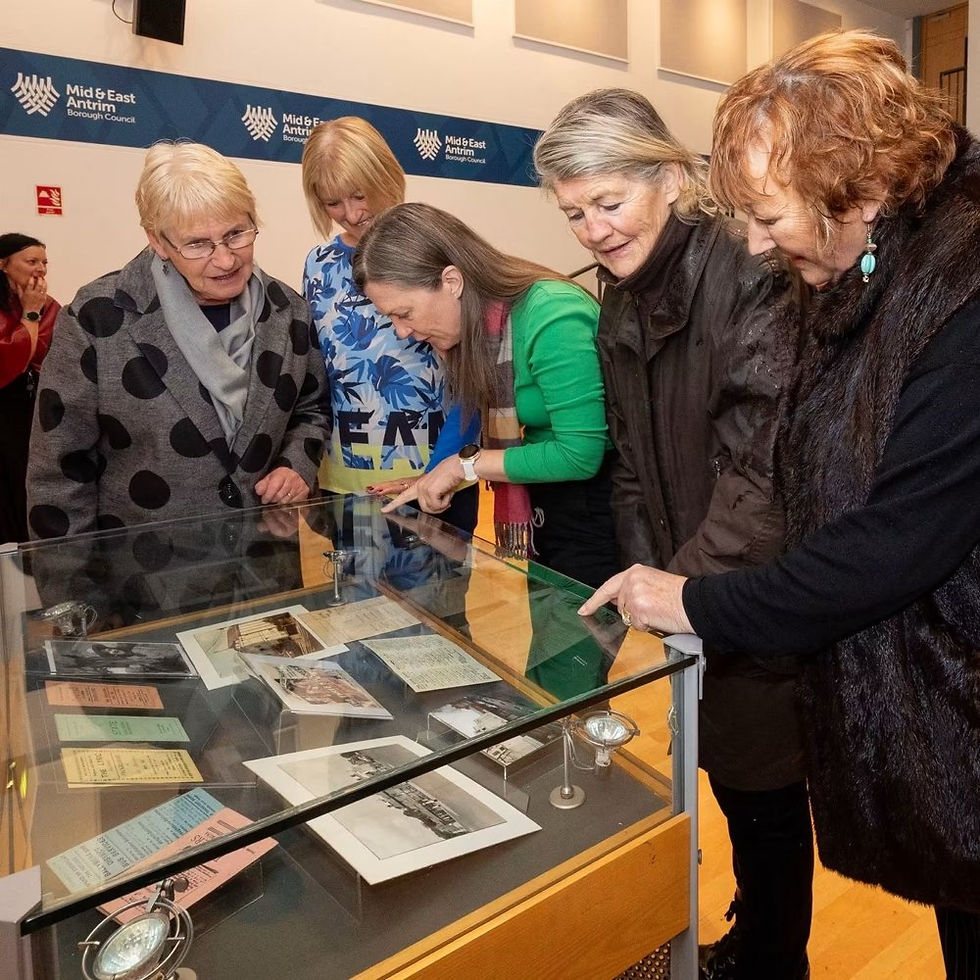 Memorabilia on display