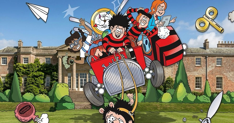 Beanotown chaos arrives at Hillsborough Castle as Beano summer trail launches with free garden entry for kids