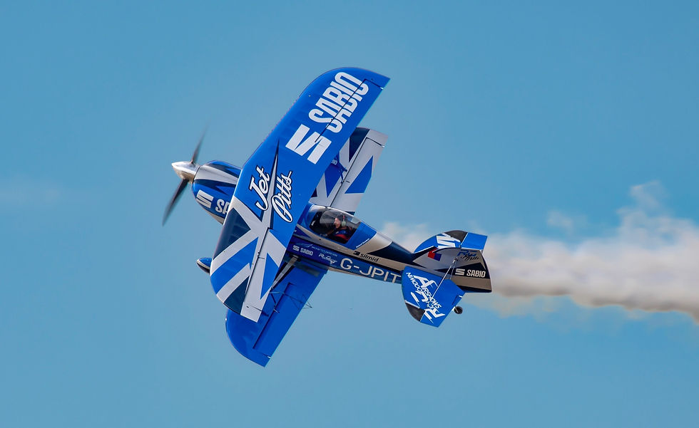 Aeroplanes in sky