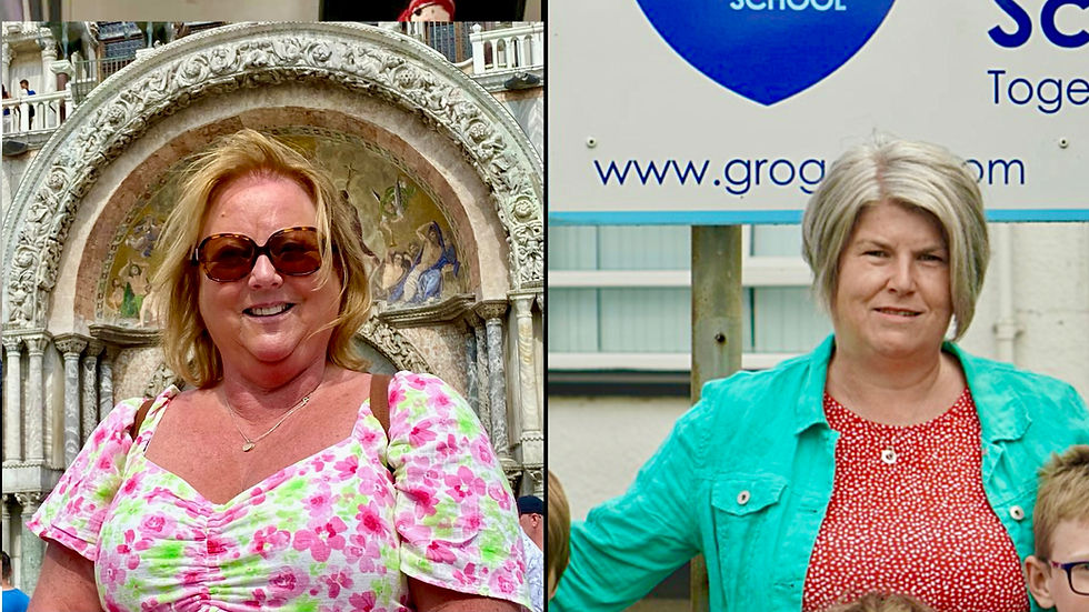 Debbie Chestnutt, Project Co-ordinator at Good Morning Ballymena, and Catherine Humphrey, Principal of Groggan Primary School.