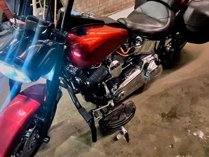 Motorbike and other items seized by detectives investigating import of 50kg of Class B drugs in Co Antrim