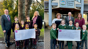 Galgorm Collection donates £10k to support two Ballymena primary schools