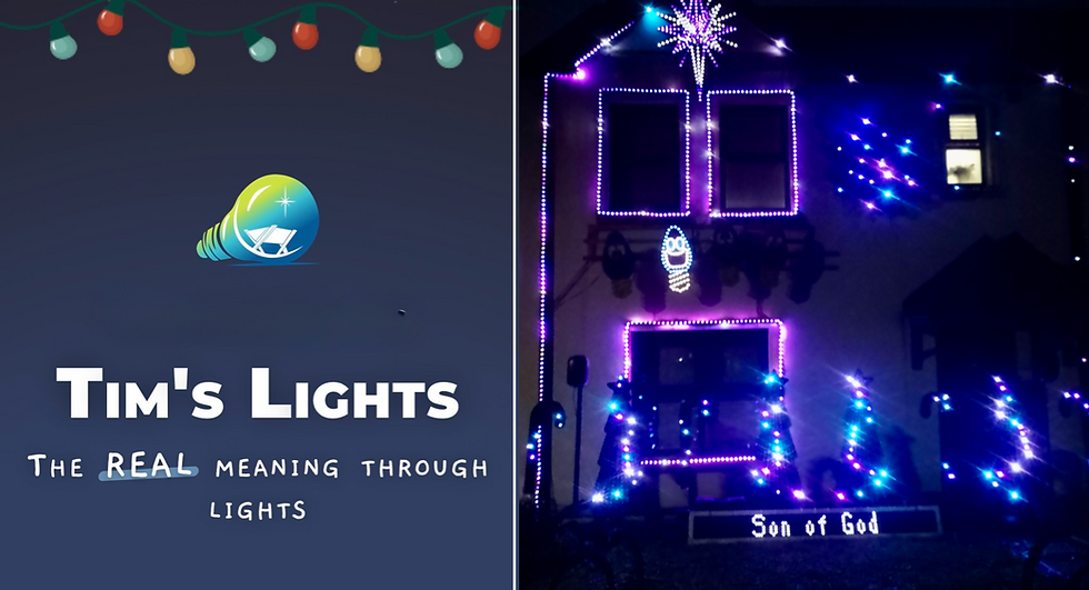 Tim’s lights brings faith, festive wonder and fundraising spirit to Broughshane