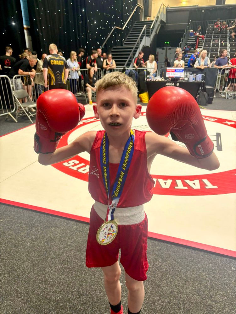 Boxing talent Kain Stewart from Ballymena