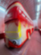 One of London’s famous red Routemaster buses undergoing extensive refurbishment by Ballymena headquartered Wrightbus