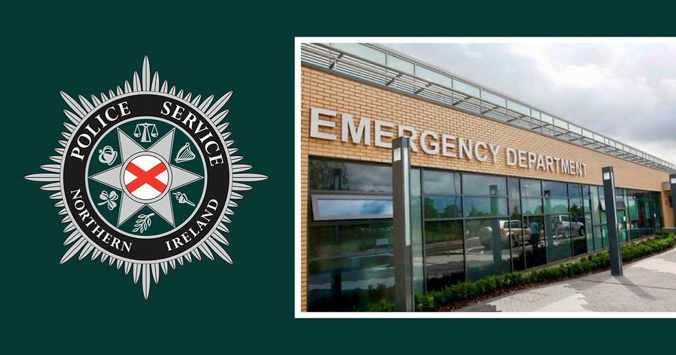 Police officer narrowly escapes serious injury after attempted stabbing at Antrim hospital