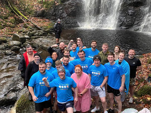 Swimmers braved the cold waters of Glenariff to raise money for Bravehearts NI