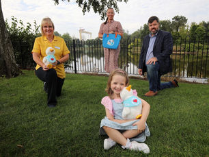 Aflac brings its award-winning robotic duck to the Children’s Cancer Unit Charity NI