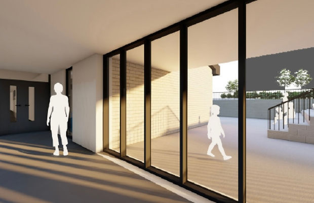 Computer generated image from inside the newly approved extension at Fairview Primary School