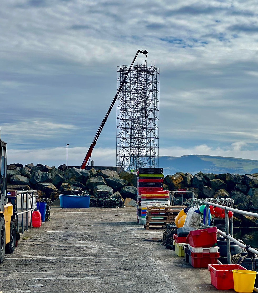 Preparations continue in Ballycastle.