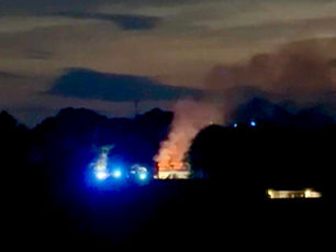 Deliberate fire destroys derelict house in Cullybackey