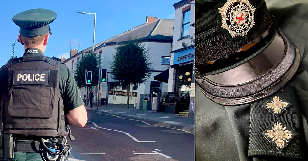 PSNI officer on patrol