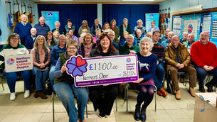 Farmers’ Choir NI fundraiser supports Hospice and Rural Support with £2,200 boost
