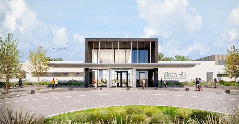 proposed new mental health facility in Antrim – Birch Hill – entrance