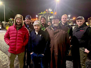 Farmers blockade Tesco distribution centre in protest over farm-gate prices