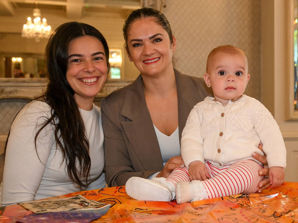 Silvia Issac and Claudia Ifrim enjoying Galgorm Collection’s employee family fun day.