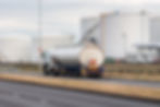 Lorry Tanker in motion on Road