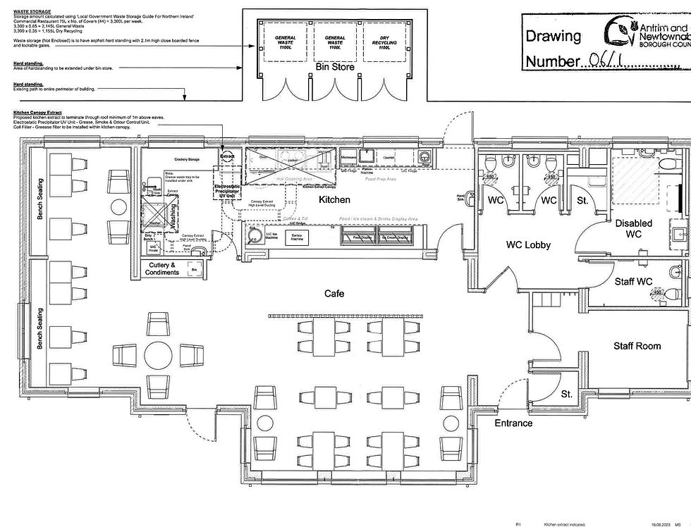 Proposed floor plan