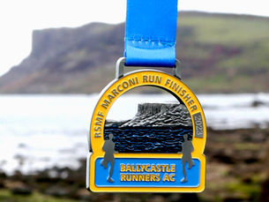 Marconi Run medal unveiled for stunning five mile Antrim coast challenge