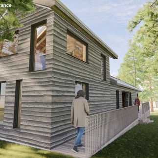 CGI image of proposed treehouse accommodation