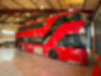 One of London’s famous red Routemaster buses undergoing extensive refurbishment by Ballymena headquartered Wrightbus