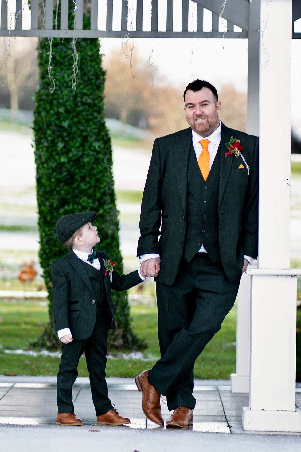 Danielle’s late husband, Christopher Webb, with son Adam