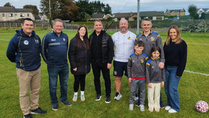 Brendan Rodgers visits Maltina Park in Carnlough to see progress on new cross community sports facility