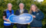 Lesley Clawson Walk Leader in Ballycarry community is joined by the Mayor of Mid and East Antrim, Alderman Thomas Gordon and Caitriona Murray-Tait, Walking for All Officer for the Mid and East Antrim area, for a community walk around the village.