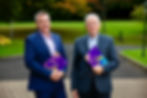 Kinecx Energy Chairman Dr David Dobbin (left) and Kinecx Energy Chief Executive Officer Niall Martindale pictured at the company’s annual Stakeholder Briefing which was held at Galgorm Hotel and Spa in Ballymena, County Antrim.