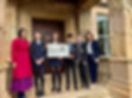 Pupil and staff at St Louis Grammar School