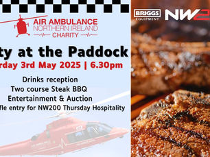 Party at the Paddock launched for Air Ambulance NI and NW200 Association
