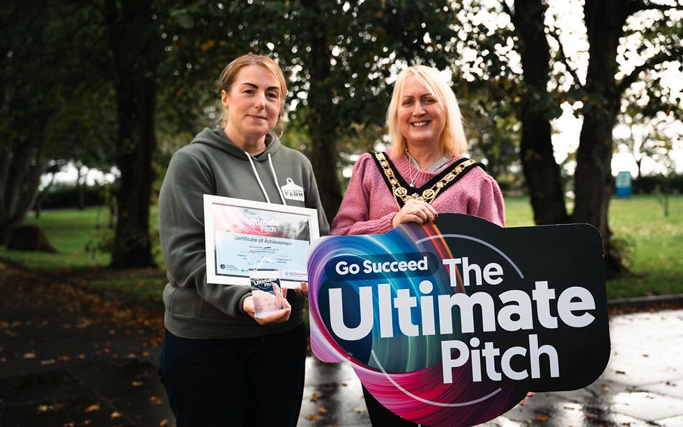 Dunloy farmer Sharon Gault wins £1,000 and secures place in NI business final with traditional farm business