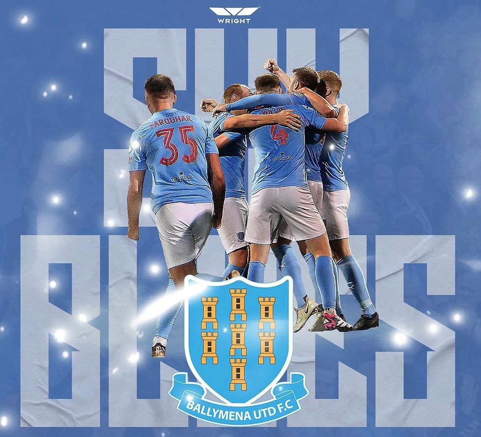 Sky Blues - footballers hugging.