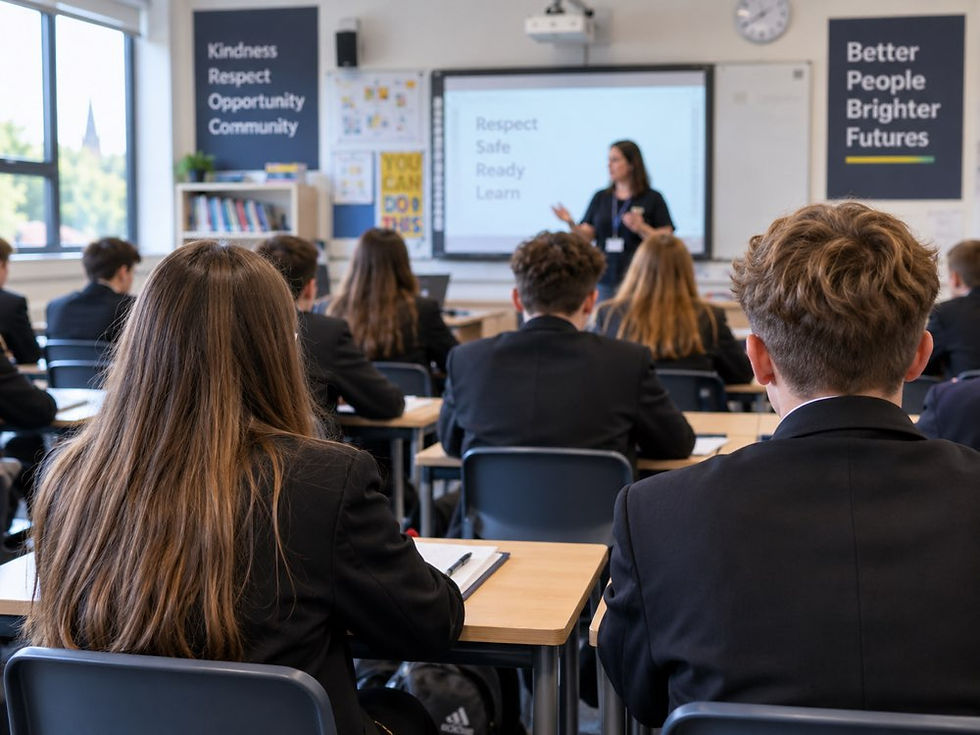 Pupils in classroom lesson