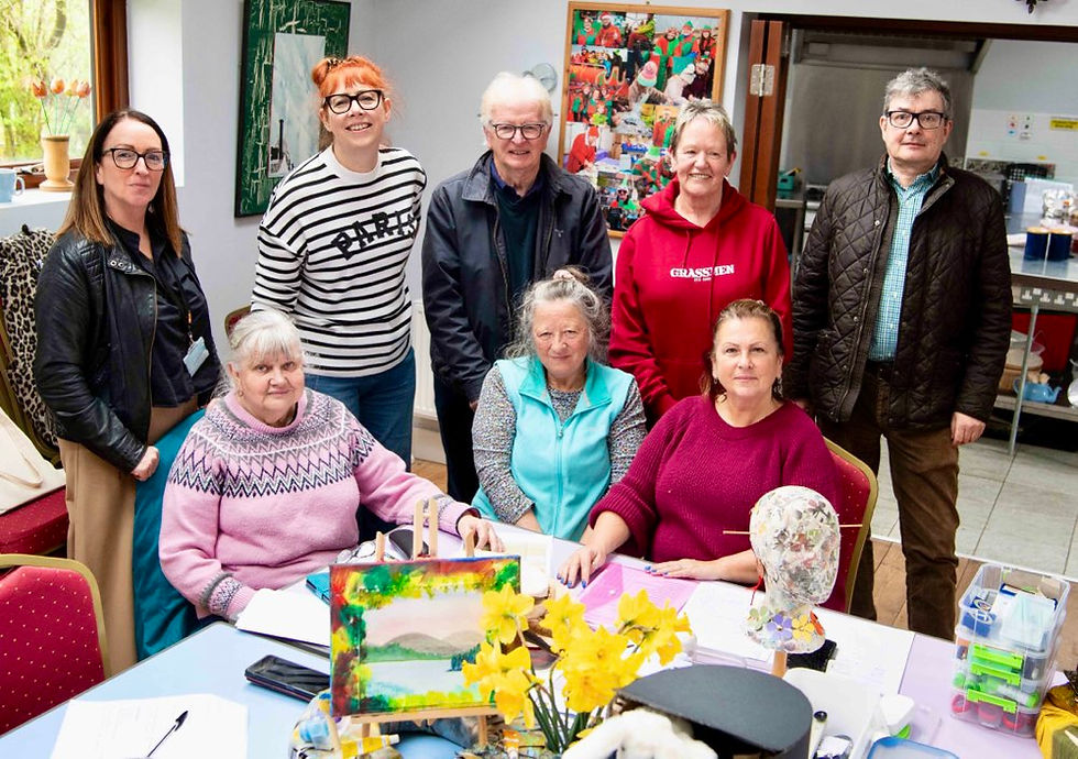 Housing Executive Staff and members of the Cloughmills Community Action Team, winners of the Cleaner and Greener Award sponsored by Northern Ireland Housing Council in the Housing Executive’s Rural Community Awards.