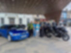 The Fostering 400 Bike Tour pictured during its stop in Ballymena.