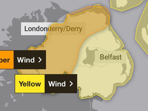 Storm Bram brings severe winds as Met Office issues yellow and amber warnings for Northern Ireland