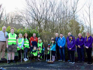 Cullybackey Youth Groups take part in the Queen’s Green Canopy for Platinum Jubilee Celebrations