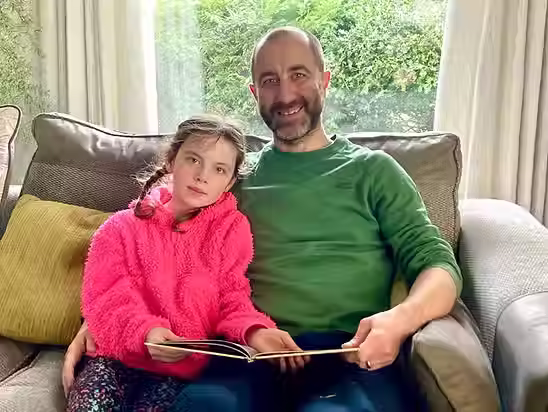 Andrew Crooks and daughter Lucy.